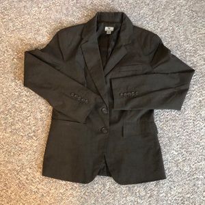 Worthington HEATHER BROWN Notched Collar Classic Blazer